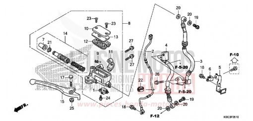 HAUPTBREMSZYLINDER, VORNE ZYLINDER (C125A) C125AK de 2019